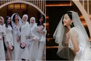 11 Momen kejutan bridal shower Glenca Chysara, didandani bak Joker