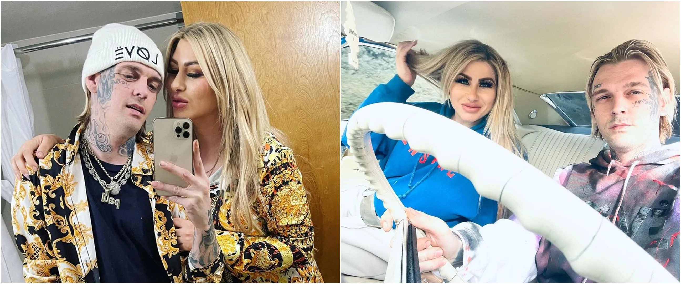 11 Potret kenangan Aaron Carter dan mantan tunangannya, putus-nyambung