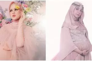 Foto maternity anak ke-2 9 pesinetron, Felicya Angelista bak pengantin