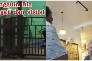 Kisah bapak beda agama dengan anak, setia tunggu anak salat di masjid