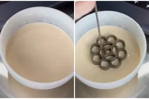 Pria ini bikin kue kembang goyang untuk pertama kali, endingnya kocak