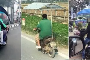 11 Modifikasi motor nyeleneh antikepanasan ini bikin senyum tipis