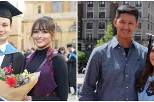 Potret 6 seleb Indonesia dampingi wisuda pasangan di luar negeri