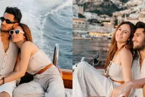 10 Potret mesra Wulan Guritno dan pacar di Italia, beda usia 15 tahun