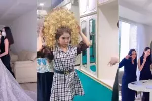 Siap naik pelaminan, 9 momen Kiky Saputri & pacar fitting baju nikah