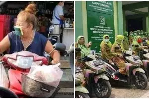 11 Lika-liku cewek kalau naik motor ini bikin tepuk jidat