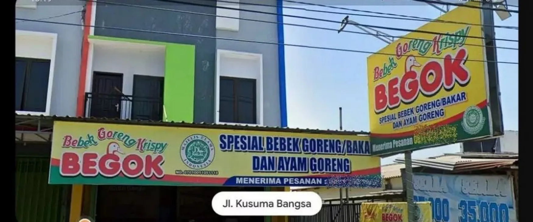 21 Tulisan kocak nama spanduk usaha pakai singkatan, bikin gagal paham