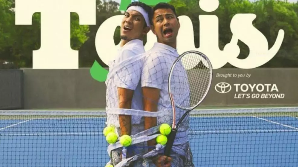 Raffi dan Vincent lakukan hal menyentuh saat tanding tenis Berbagai sumber