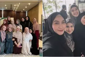 Kian aktif dalami agama, 7 potret Lesty Kejora pengajian bareng seleb