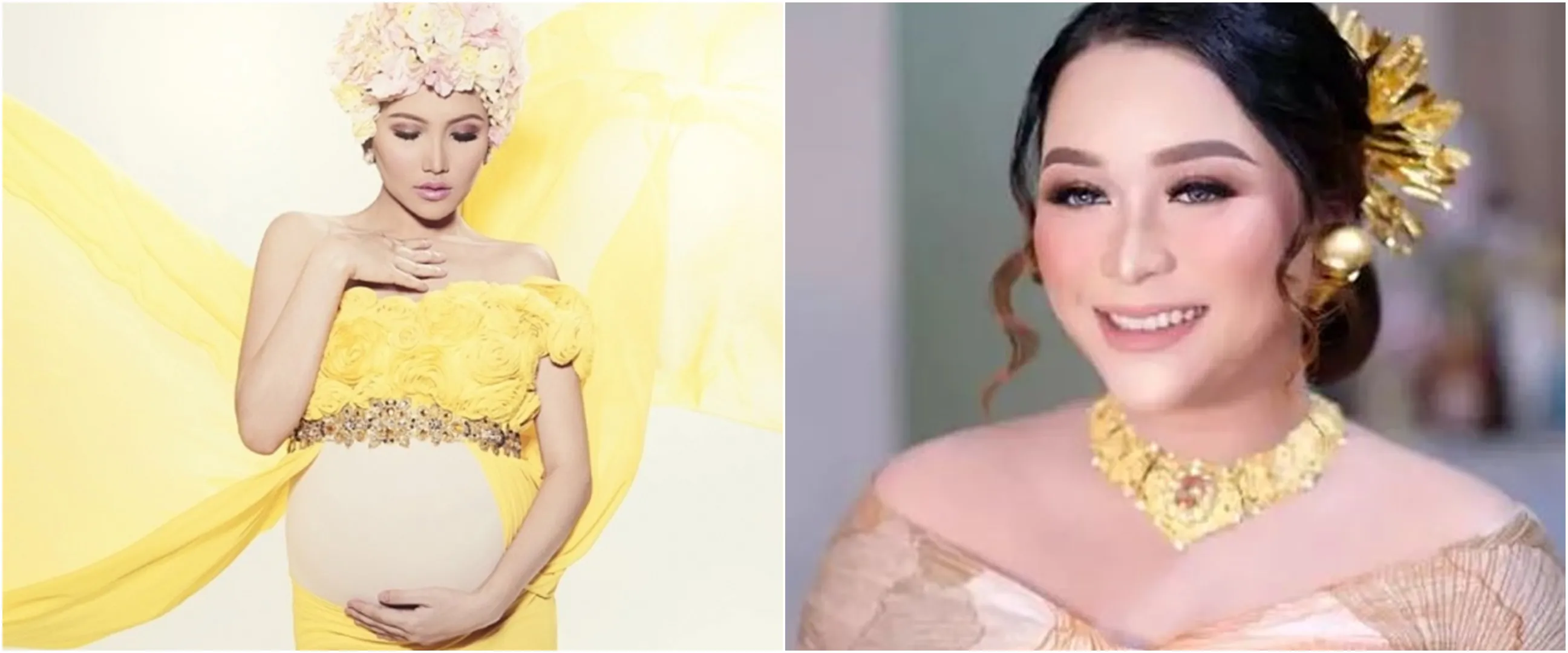 Maternity shoot 4 tema, ini 9 beda gaya Syifa dan Ayu Ting Ting