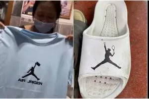 11 Potret sepatu merek Air Jordan versi KW ini malah bikin ngakak