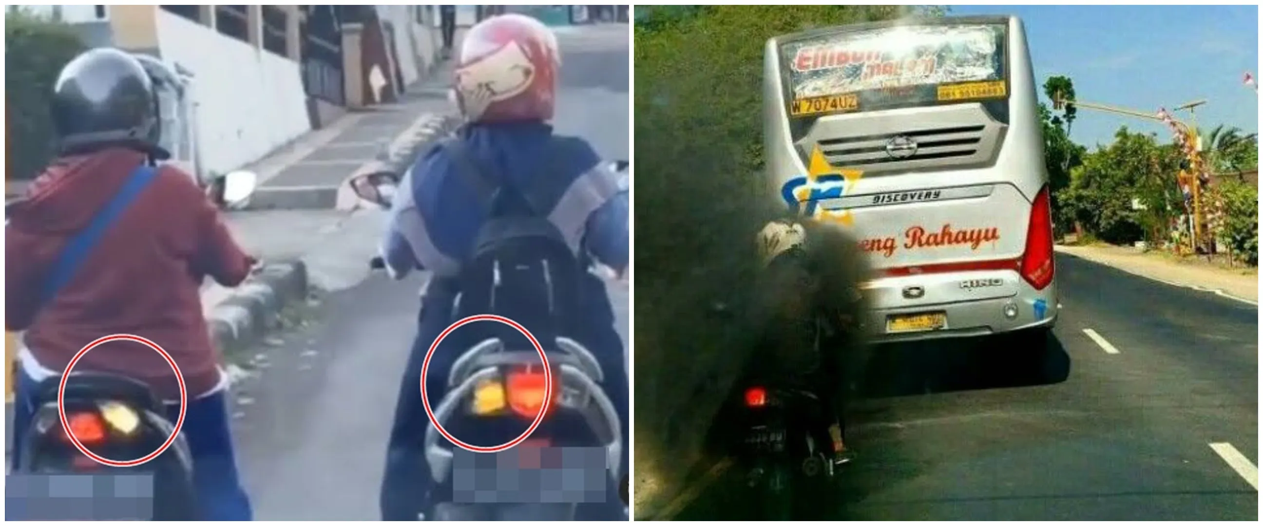 11 Potret nyeleneh pengendara salah posisi, bikin yang lihat deg-degan