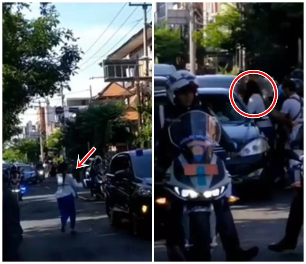 ibu ibu terobos rombongan jokowi © berbagai sumber