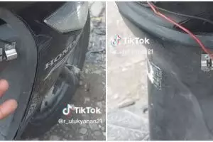 Starter motor diganti grendel pintu, kreatifnya pria ini boleh diadu