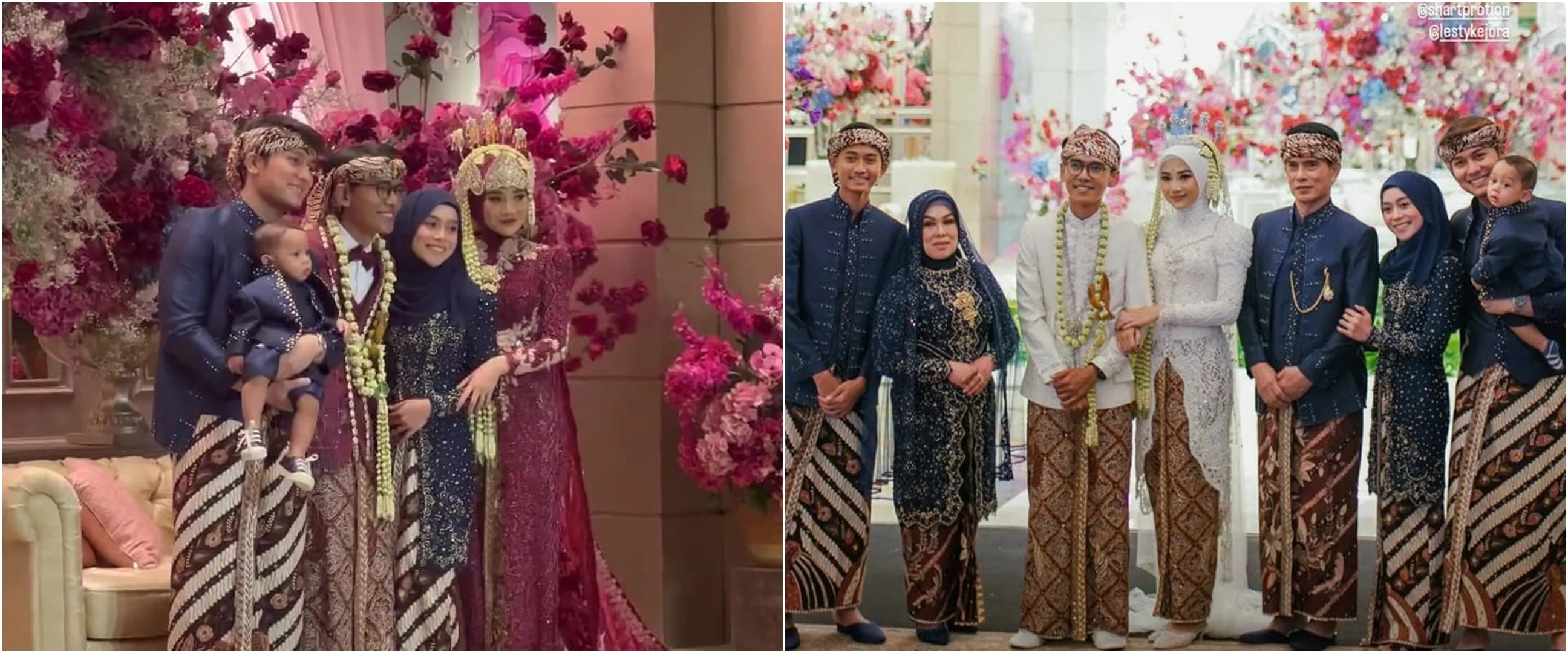 10 Potret Lesty di pernikahan kakak, tampil mesra dengan Billar