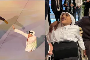 7 Momen kebersamaan Morgan Freeman & Ghanim Al Muftah, tampil memukau