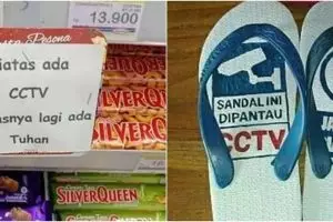 9 Tulisan 'Ada CCTV' ini nyeleneh, bikin tepuk jidat