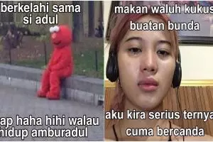 15 Meme lucu pantun receh ini bikin senyum getir