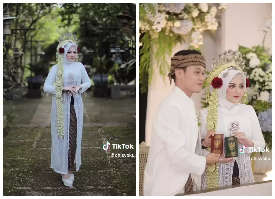 gaun pengantin 200 ribu © TikTok/@dhisyaku