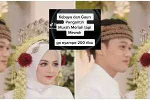 Wanita ini bikin gaun pengantin hanya Rp 200 ribu, hasilnya memukau