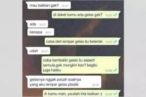 13 Chat WA saat ajak mantan balikan ini kocak, nggak habis pikir