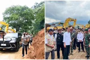 Jokowi kunjungi korban terdampak gempa Cianjur, lewat jalur darat