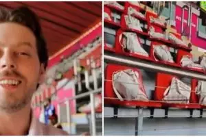 Dapat suvenir Piala Dunia Qatar, pria ini salah fokus saat tahu isinya