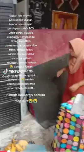 Persiapan nikah luluh lantah oleh gempa Tiktok