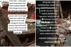 Pilunya calon manten, persiapan nikah 90% hancur karena gempa Cianjur