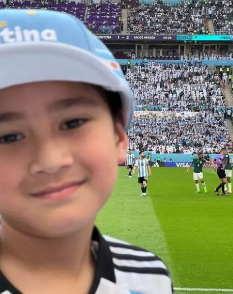 Rafathar sedih usai Argentina kalah © Instagram