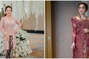 Gaya 7 penyanyi di nikahan anak, Nicky Astria anggun kenakan gaun