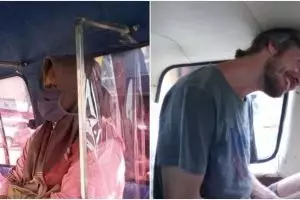 11 Potret lucu di dalam angkot, ada yang bikin merinding