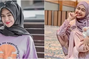 Masuk tenda pengungsi dan gendong balita, 9 momen Ria Ricis ke Cianjur