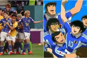 Fiksi jadi nyata, laga Jepang vs Jerman mirip dengan anime Tsubasa