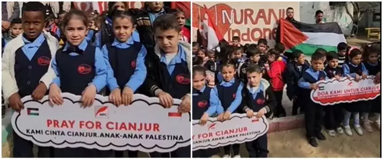 Mengharukan, anak-anak Palestina ini berdoa untuk korban gempa Cianjur