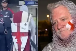 Pakai kostum perang, fans Inggris di Piala Dunia diusir dari stadion