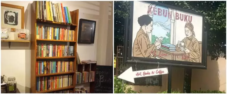 Baca buku impor dan nongkrong asyik di Kebun Buku bernuansa tempo dulu