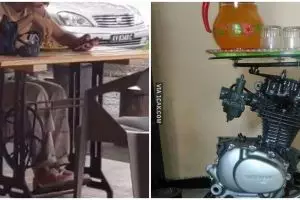 11 Potret lucu desain meja ini nggak biasa, ide kreatifnya nyeleneh