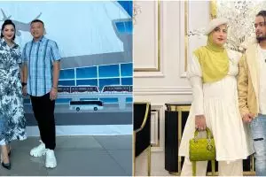 Gaya 11 seleb saat umrah, Tasyi Athasyia kembaran baju dengan keluarga