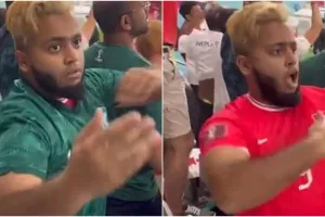 Nggak setia, fans ini ganti baju saat Arab Saudi kalah dari Polandia