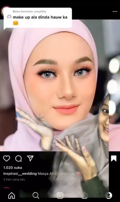 Recreate makeup Dinda Hauw TikTok Recreate makeup Dinda Hauw TikTok