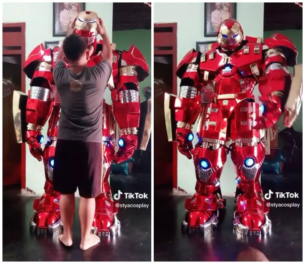 istri jadi model kostum iron man © berbagai sumber