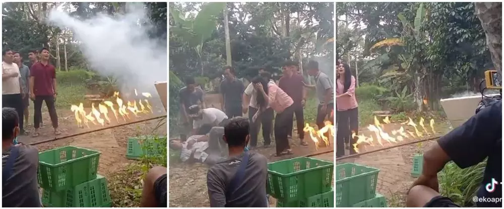 begini cara bikin adegan kebakaran kebun © berbagai sumber begini cara bikin adegan kebakaran kebun © berbagai sumber
