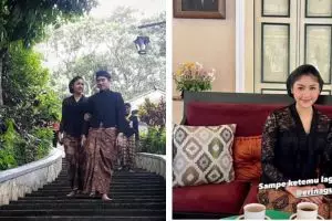 9 Potret Kaesang dan Erina Gudono ziarah ke makam Raja Mangkunegara