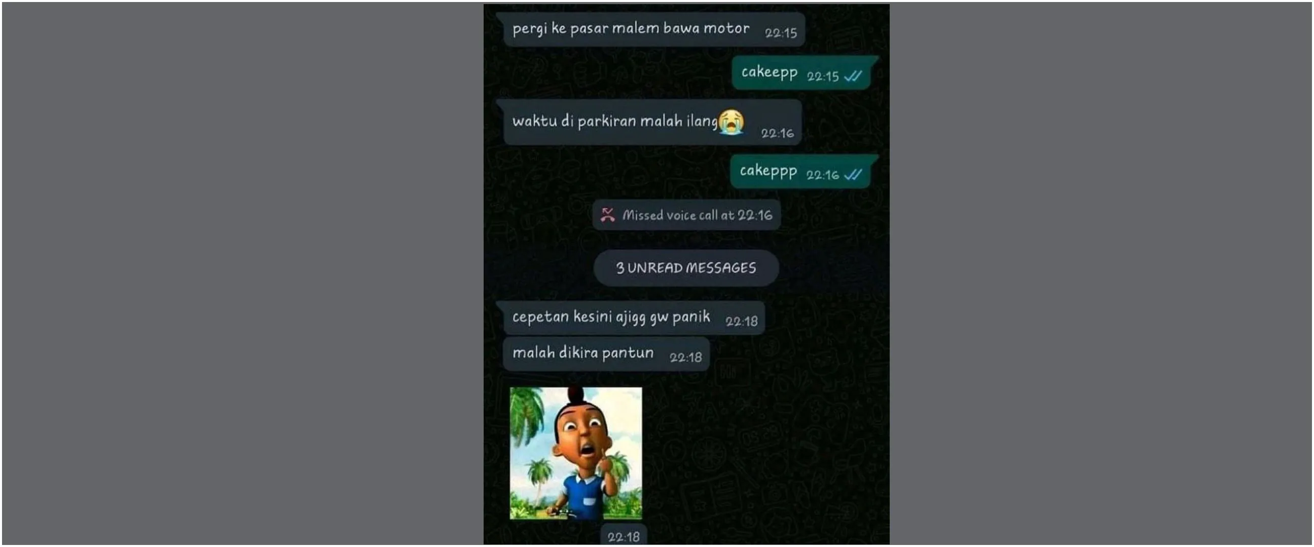 15 Chat lucu dikira pantun ini endingnya bikin kesal