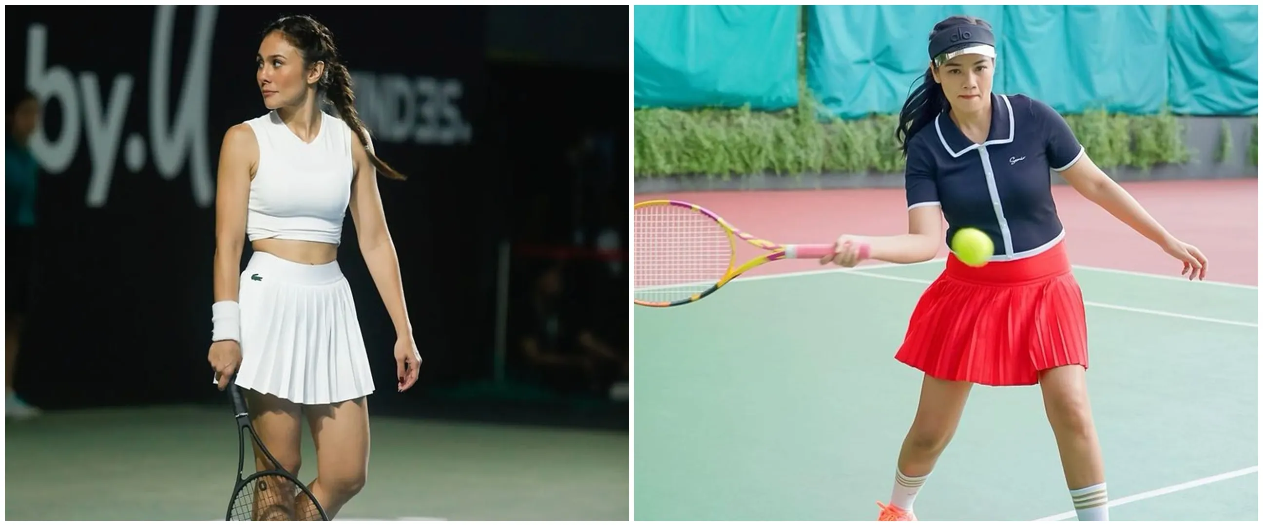 Gaya 9 seleb wanita usia 40-an main tenis, Yuni Shara body goals abis