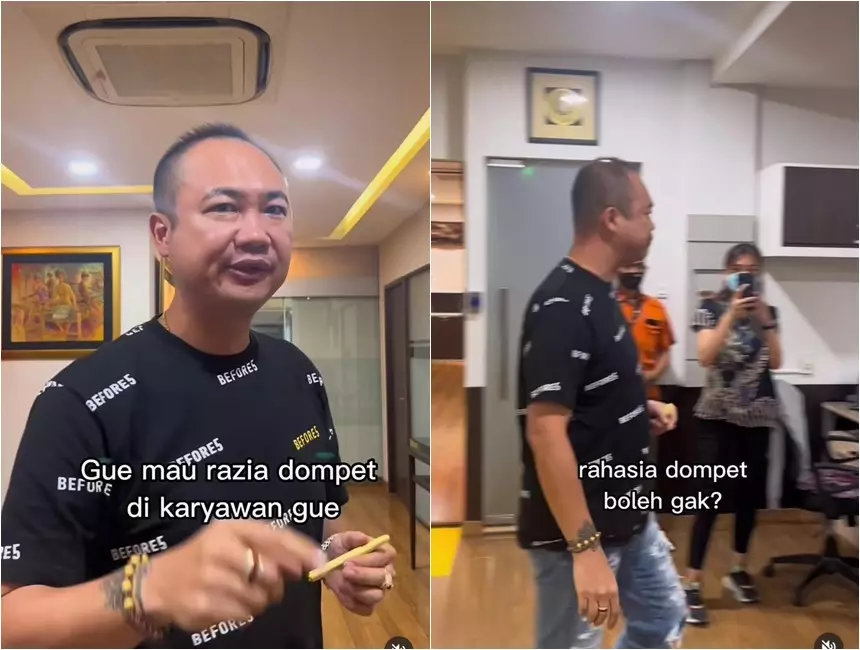 Pengusaha ini razia dompet pegawai © 2022 Instagram 