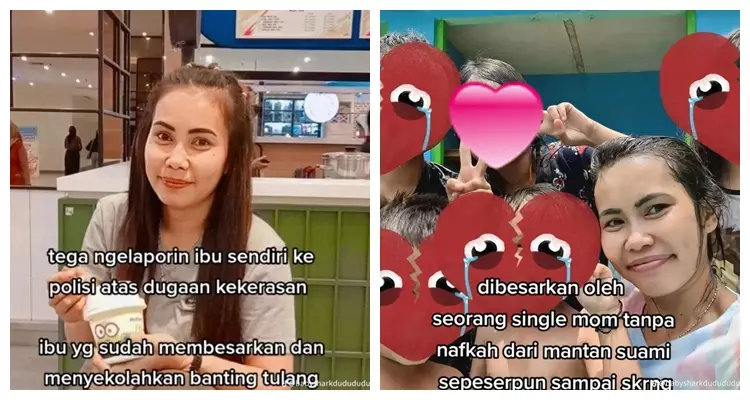 anak SMP laporkan ibu kandung ke polisi © TikTok/@babysharkdudududu21