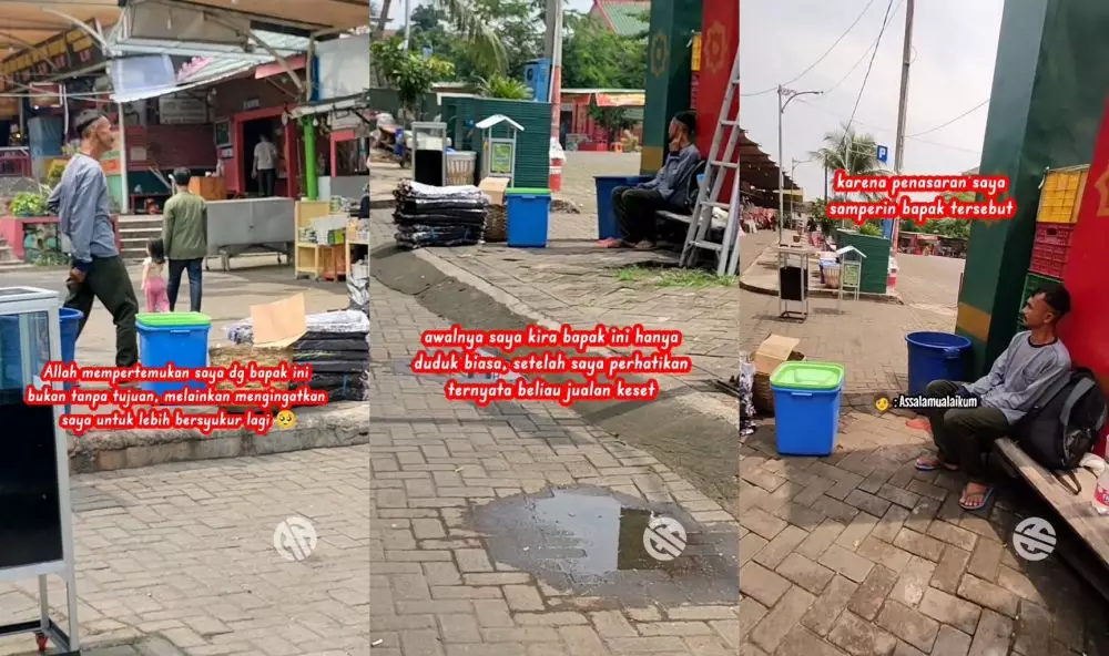 bapak penjual keset © TikTok bapak penjual keset © TikTok