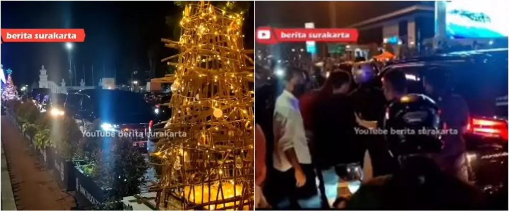 momen rombongan jokowi terjebak macet © instagram